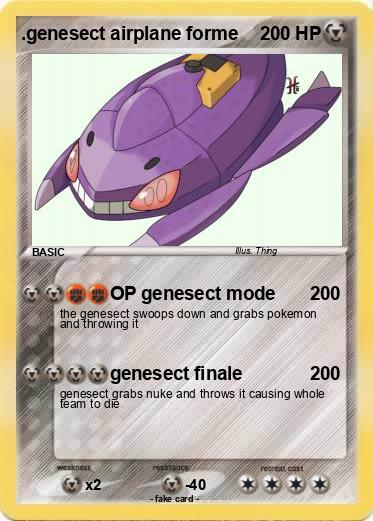 Pokemon .genesect airplane forme