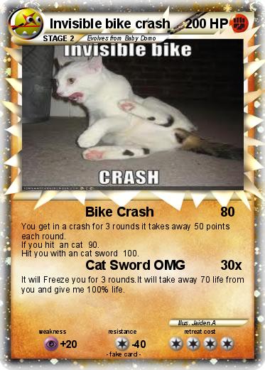 Pokemon Invisible bike crash