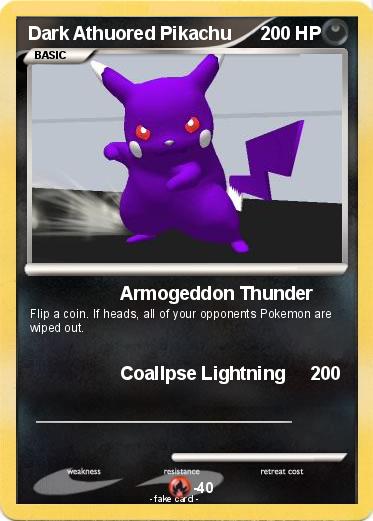 Pokemon Dark Athuored Pikachu