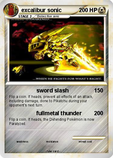 Pokemon excalibur sonic