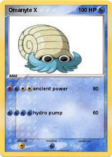 Pokemon Omanyte X