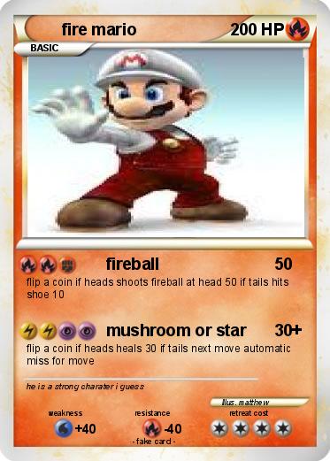 Pokemon fire mario