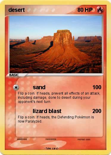 Pokemon desert