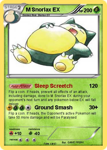 Pokemon M Snorlax EX