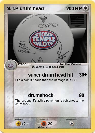 Pokemon S.T.P drum head
