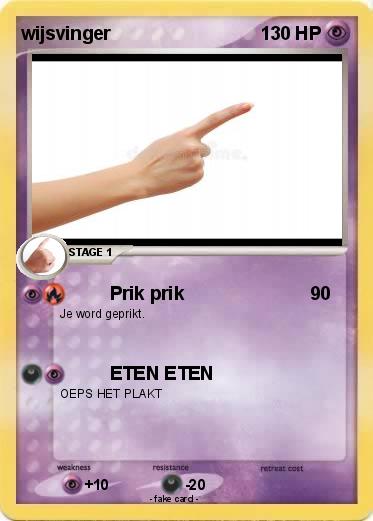 Pokemon wijsvinger