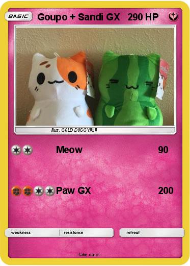 Pokemon Goupo + Sandi GX   2