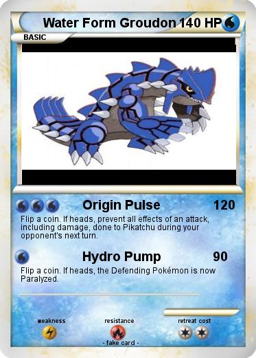 Pokemon Water Form Groudon