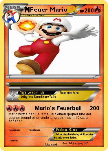 Pokemon Feuer Mario