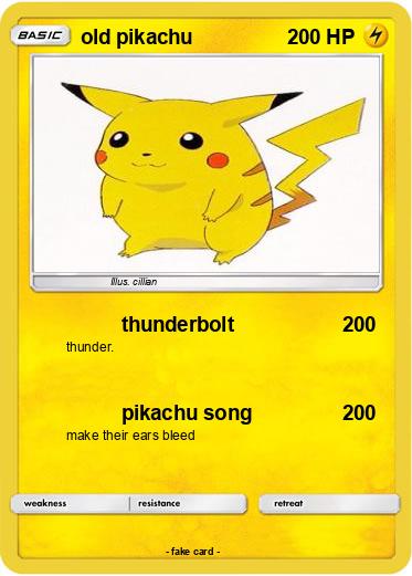 Pokemon old pikachu