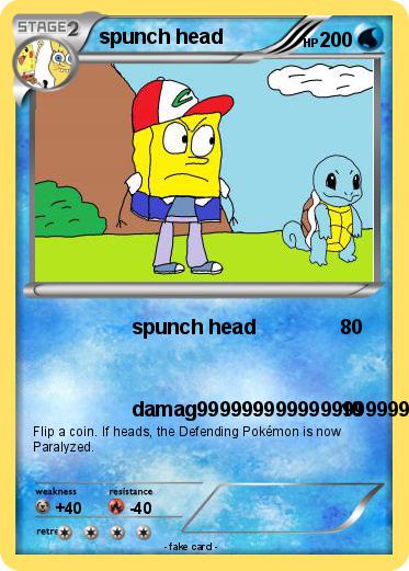 Pokemon spunch head