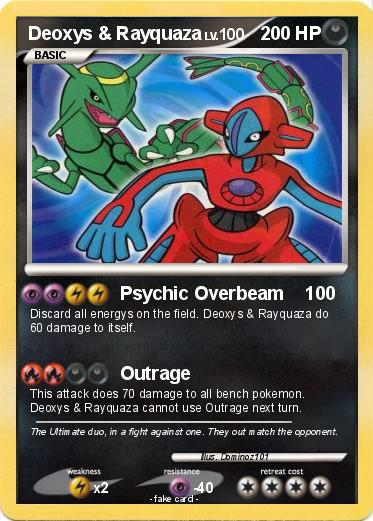 Pokemon Deoxys & Rayquaza