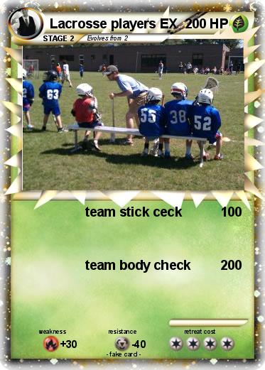 Pokemon Lacrosse players EX