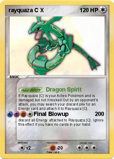 Pokemon rayquaza C X