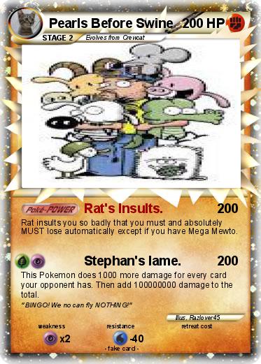 Pokemon Pearls Before Swine