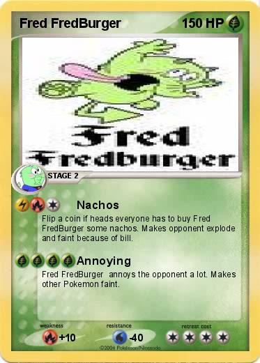 Pokemon Fred FredBurger