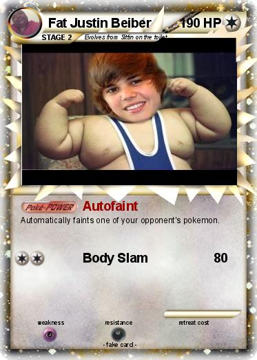 Pokemon Fat Justin Beiber