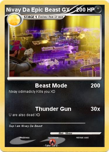 Pokemon Nivay Da Epic Beast GX