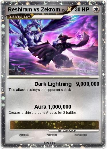 Pokemon Reshiram vs Zekrom Pokemon Reshiram vs Zekrom