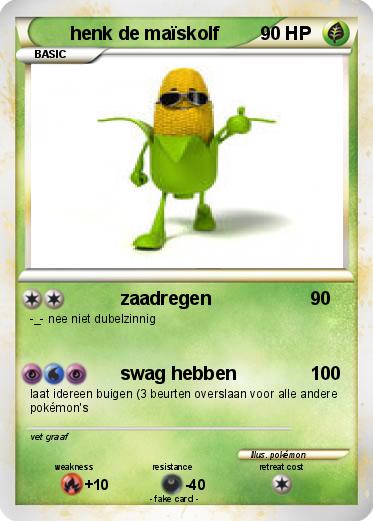 Pokemon henk de maïskolf