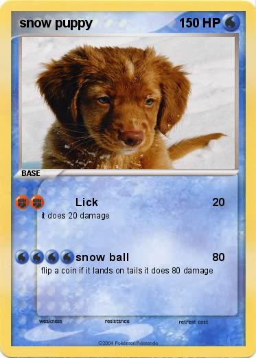 Pokemon snow puppy