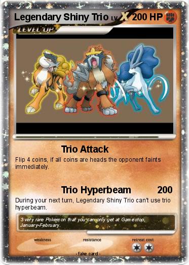 Pokemon Legendary Shiny Trio