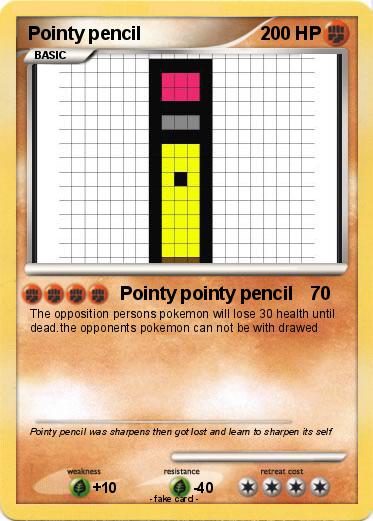 Pokemon Pointy pencil
