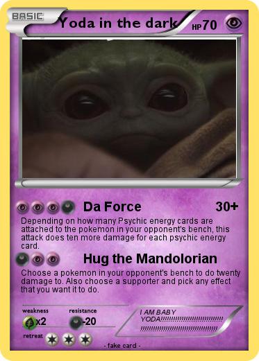 Pokemon Yoda in the dark