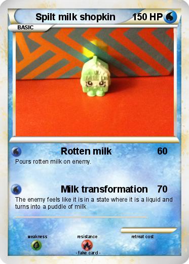 Pokemon Spilt milk shopkin