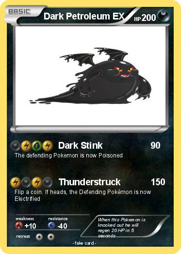 Pokemon Dark Petroleum EX