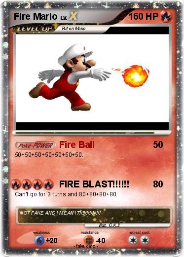 Pokemon Fire Mario
