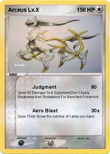 Pokemon Arceus Lv.X