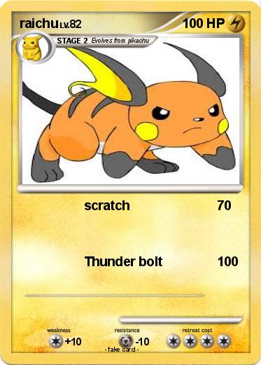 Pokemon raichu