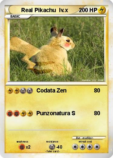 Pokemon Real Pikachu  lv.x