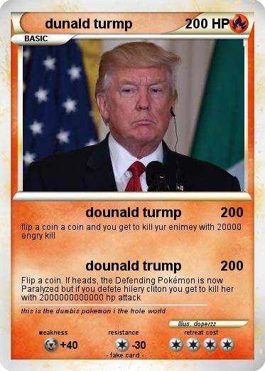 Pokemon dunald turmp