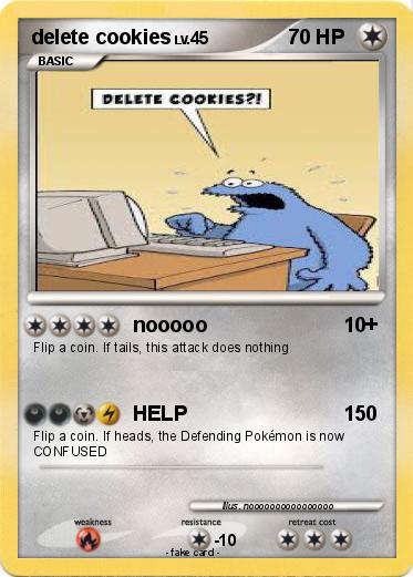 Pokemon delete cookies