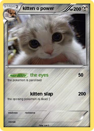 Pokemon kitten o power