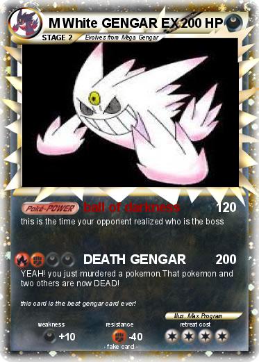 Pokemon M White GENGAR EX