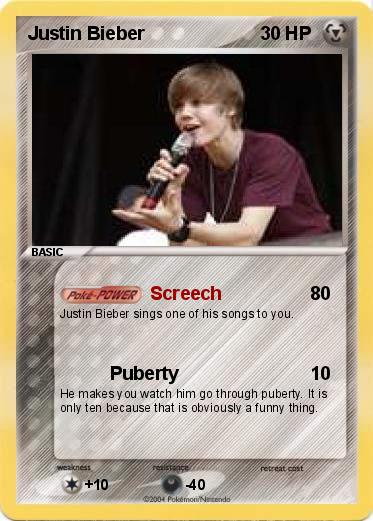 Pokemon Justin Bieber