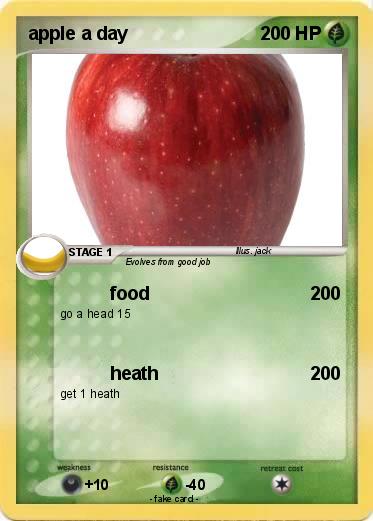 Pokemon apple a day