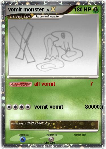 Pokemon vomit monster