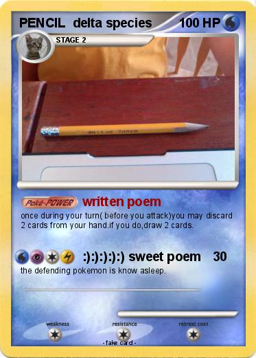 Pokemon PENCIL  delta species