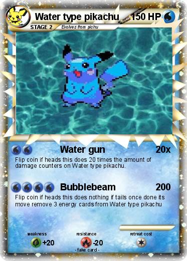 Pokemon Water type pikachu