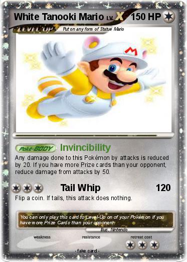 Pokemon White Tanooki Mario