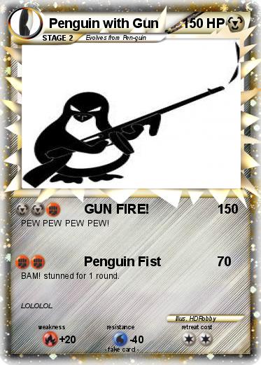 Pokemon Penguin with Gun