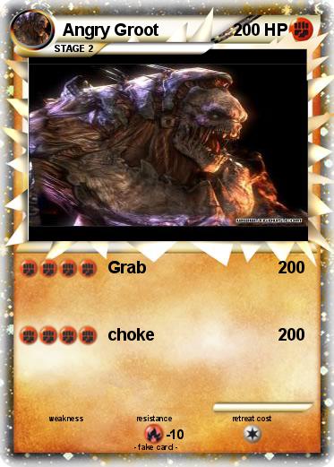 Pokemon Angry Groot