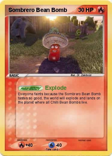 Pokemon Sombrero Bean Bomb