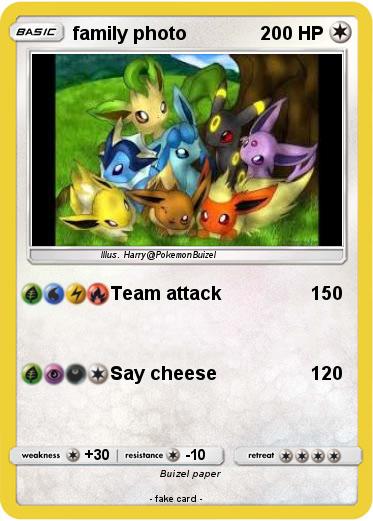 Pokemon family photo