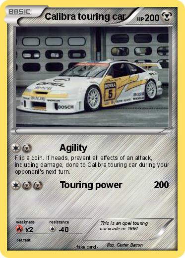Pokemon Calibra touring car
