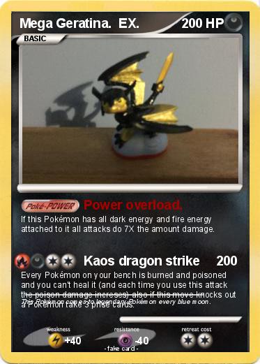 Pokemon Mega Geratina.  EX.
